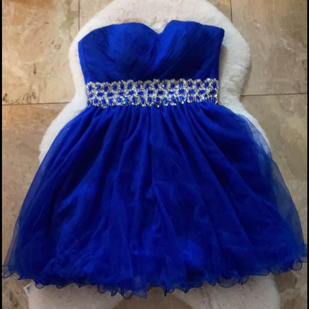 Royal blue homecoming dress